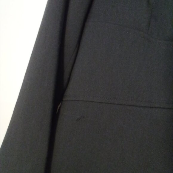 Liz Claiborne Blazer Jacket Women 6 Button Up Career Classic Dark Gray - Picture 8 of 15